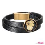 دستبند زنانه چرم با ورق طلا ماههای فصل بهار