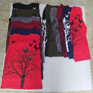 تاپ شلوارک ست دخترانه و زنانه طرح درختی ویسکوز