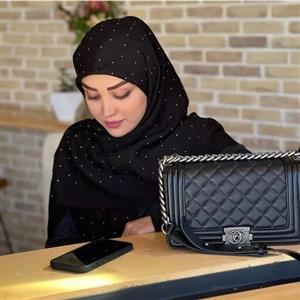 روسری وال اسلپ نگین دار منگوله دار  20 رنگ متنوع ارسال رایگان