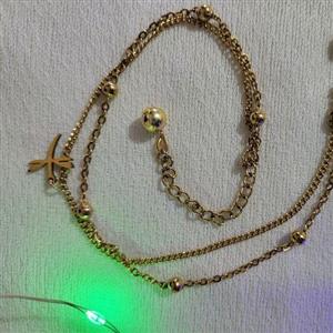 گردنبند استیل رنگ ثابت سنجاقک (122)