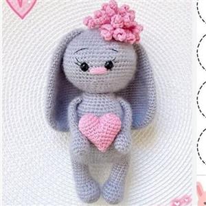 عروسک بافتنی موش کوچولو دلبر بافته شده با کاموای ایرانی