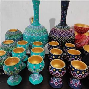 گلاب پاش و شش عدد جام