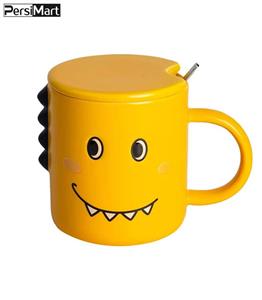 ماگ سرامیکی مدل دایناسور  کد 06 سفید