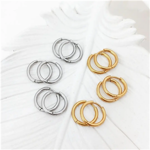 ست گوشواره حلقه ای ساده