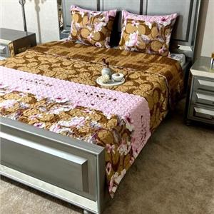 روتختی دونفره دورو سه تکه beauty love(ضمانت پرز و رنگ )