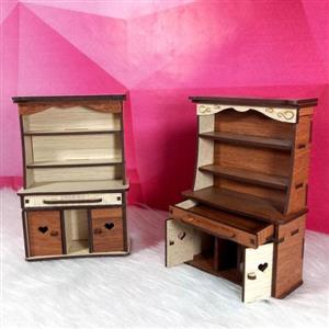 ماکت دکوری کتابخانه-کتابخانه چوبی