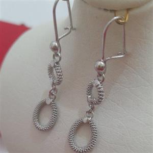 گوشواره نقره آویز مد روز 