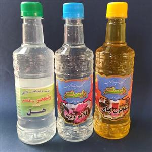 پک 3 تایی عرقیات ولیعصر قمصر (گلاب ویژه 40کیلویی -دارچین درجه یک-معجون چایی) 