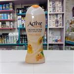 شامپو صورت و بدن اکتیو سافت اسکراب - Active soft  آلو و شیر 400 میل