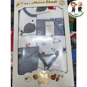 19 تیکه نوزادی جعبه ای چیکو جنس نخ پنبه