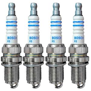 یک ست 4 عددی شمع بوش تک پلاتین پایه کوتاه FR7DC آلمان مثبت 8 BOSCH شمع خودرو
