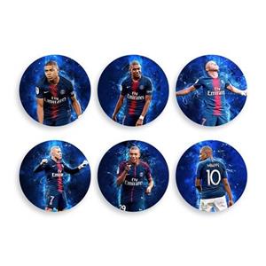 پیکسل اسی مدل کیلیان امباپه با لباس تیم فوتبال PSG کد E-101 مجموعه 6 عددی