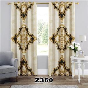 پرده چاپی طرح لوزی کد Z360 تک قواره ارتفاع 300 عرض 140 سانت