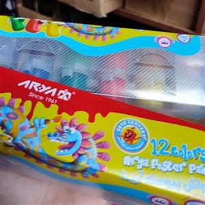 گواش آریا 12 رنگ مینی طرح فانتزی کوچک مناسب همه سنین