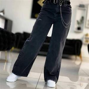 شلوار بگ زنانه جین ترک شلوار جین زنانه شلوار لی  شلوار دخترانه  سایز 30تا34