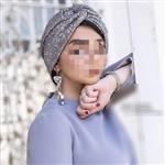 توربان گره ای زنانه جنس لمه دارای رنگبندی