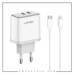 شارژر مسافرتی الدینیو 35 وات به همراه کابل LDNIO POWER ADAPTER 35W A2528M