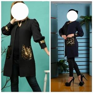 مانتو جیب پولکی