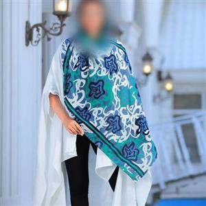 شال نخی چاپی جنس نخی مناسب چهار فصل دارای رنگبندی عالی کد 3