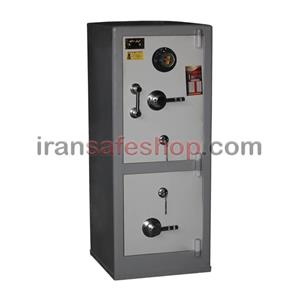 گاوصندوق نسوز ایران کاوه مدل 1200 دو طبقه رمز مکانیکی