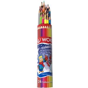   مداد رنگی 24 رنگ ووک مدل 9801R