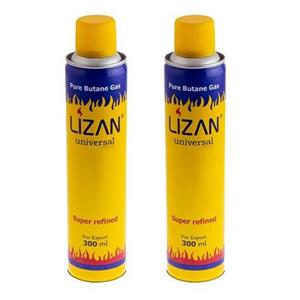 گاز فندک لزان مدل بی بو حجم 300 میلی لیتر بسته 2 عددی