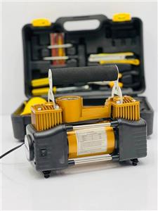 پمپ باد دو سیلندر فندکی خودرو گیج دیجیتال