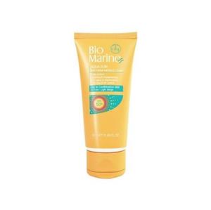 کرم ضد آفتاب روشن کننده و ضد چروک بایومارین SPF50 مدل AQUA SUN مناسب پوست های چر