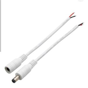 فیش آداپتور نری و مادگی جفت سفید