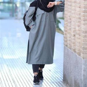 مانتو دانشجویی سایز بزرگ