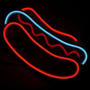 تابلو نئون طرح ساندویچ فست فود