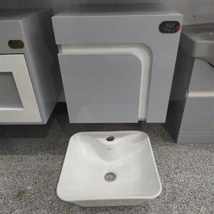 روشویی پی وی سی کابینتی تمام طوسی 35در35