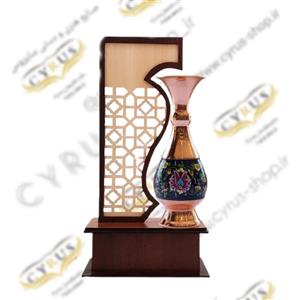 تندیس گلدان 16 مس و پرداز برای روز معلم نماد یا هدیه روز معلم صنایع دستی تندیس