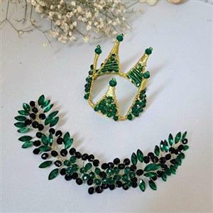 ست تاج پرنسسی دخترانه و ریسه مو