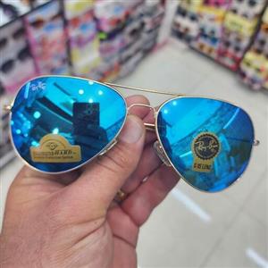 عینک آفتابی ریبن شیشه سنگ لنز آبی جیوه ای ارسال رایگان