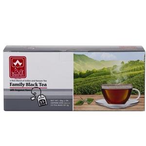 چای کیسه ای عطری خانواده بدون پوشش دبش بسته 25 عددی
