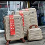 چمدان مسافرتی شیک درجه یک خارجی چهار تیکه هاسونی صد در صد abs قفل ضد سرقت