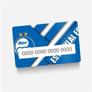 برچسب و استیکر استیکر(برچسب) کارت عابر بانک-طرح تیم استقلال-کد38-سفارشی 