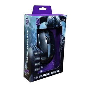 موس گیمینگ  USB با LED مدل DE-G10
