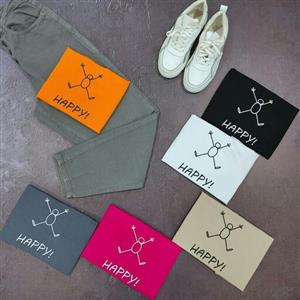 کراپ تیشرت نخ پنبه زنانه طرحدار یقه گرد فری سایز 36 تا 44