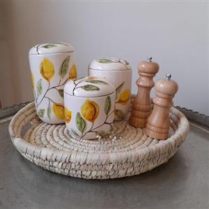 پاسماوری و بانکه 3 سایز  سرامیکی دستساز در طرح ها و رنگ های مختلف قابل شستشو