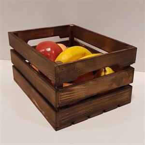جعبه چوبی h15مدل ایکیا چوبی رنگ قهوه ای