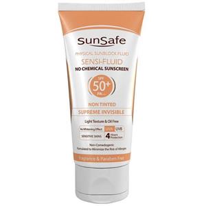 کرم ضد آفتاب سان سیف SPF50 مدل Sensi Fluid ظرفیت 50 میلی لیتر