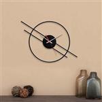 ساعت دیواری چوبی طرح مدرن برند آلتین مارک رنگ مشکی و سایز 40