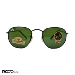 عینک آفتابی ریبن با فریم نوک مدادی و لنز سنگ سبز رنگ مدل 3548