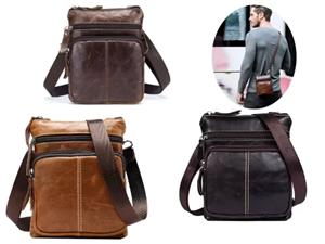 کیف دوشی چرم اصل مردانه کوتتسی Coteetci Luxury Series Mini Shoulder Bag 14036 