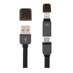 کابل تبدیل مغناطیسی USB  به MicroUSB و لایتینگ و Type-C مدل DL-CB 06