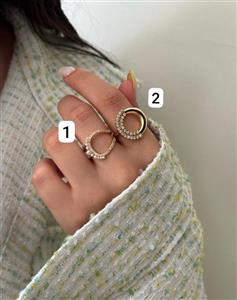 انگشتر  مینیمال نگینی