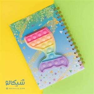 دفتر پاپیتی خط دار ماهی