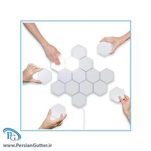 چراغ دیواری شش ضلعی لمسی